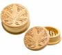 Grinder Τρίφτης Ξύλινο Leaf 50mm - 2 Parts - Τιμή: 3,50€