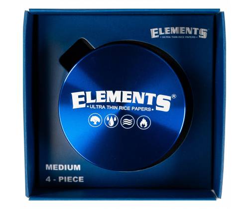 Elements Grinder Blue Medium 55mm Aluminum - 4 Parts -  Price: 18,50€