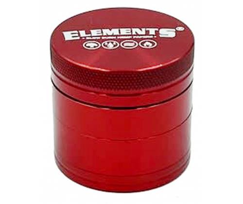 Elements Grinder Red Mini 38mm Aluminum - 4 Parts -  Price: 16,50€