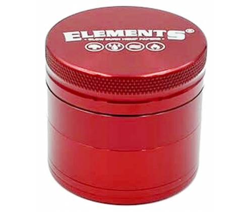 Elements Grinder Red Small 49mm Aluminum - 4 Parts -  Price: 17,50€
