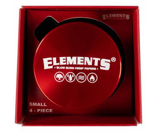Elements Grinder Red Small 49mm Aluminum - 4 Parts -  Price: 17,50€