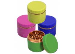 Grinder Τρίφτης Σιλικόνη + Αλουμίνιο 63mm 4 Parts - Διάφορα Χρώματα