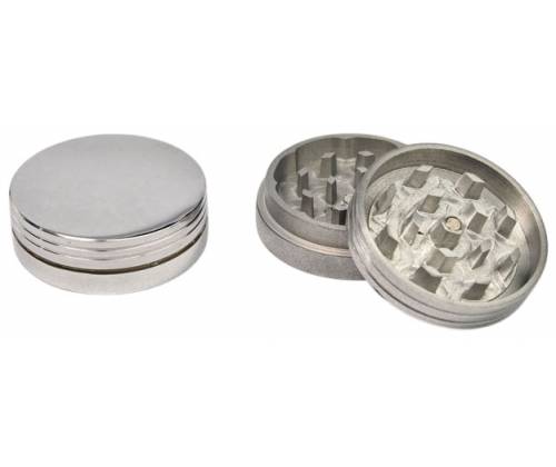 Grinder Τρίφτης Μεταλλικός Ασημί 50mm - 2 Parts - Τιμή: 5,10€