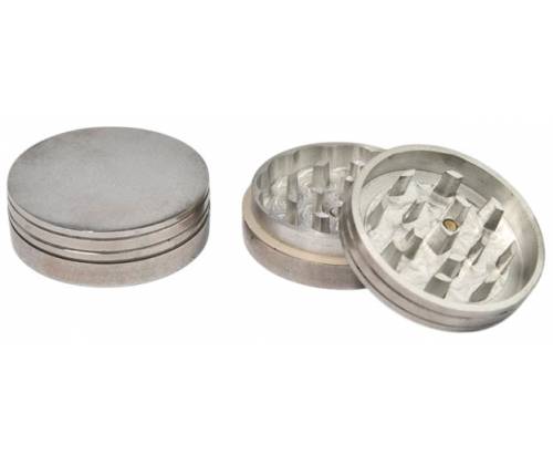 Grinder Metallic Silver 55mm - 2 Parts -  Price: 5,40€