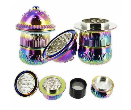 Ragga Metal Grinder 3D Mushroom 43mm - 3 Parts -  Price: 14,50€