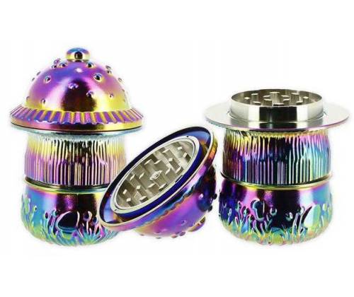 Ragga Metal Grinder 3D Mushroom 43mm - 3 Parts -  Price: 14,50€