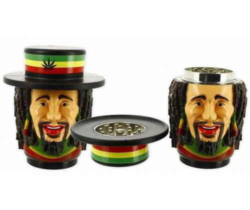 Ragga Metal Grinder 3D Rasta Man 43mm - 3 Parts -  Price: 13,70€