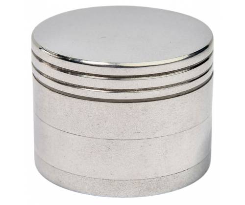 Grinder Metallic Silver 55mm - 4 Parts -  Price: 6,90€