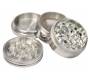 Grinder Metallic Silver 55mm - 4 Parts -  Price: 6,90€