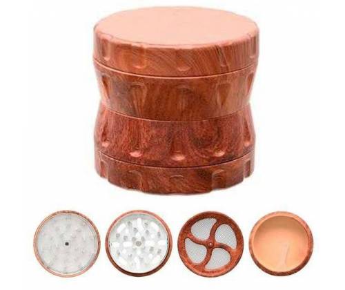 Atomic Grinder Wooden 63mm Brown Dark - 4 Parts -  Price: 16,50€