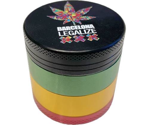 Grinder Aluminum 40mm Barcelona Legalize - 4 Parts - Price: 12,90€
