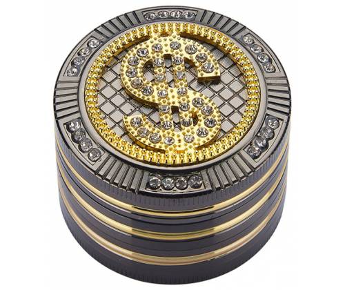 Grinder Τρίφτης Bling Dollars 50mm Aluminium - 4 Parts - Τιμή: 18,90€