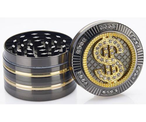 Grinder Τρίφτης Bling Dollars 50mm Aluminium - 4 Parts - Τιμή: 18,90€