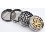 Grinder Bling Leaf 50mm Aluminum - 4 Parts - Price: 19,90€