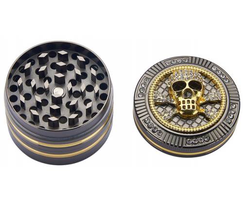 Grinder Bling Skull 50mm Aluminum - 4 Parts -  Price: 18,90€