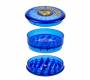 The Bulldog Amsterdam Grinder Διάφανο Πλαστικό Μπλε 60mm - 3 Parts - Τιμή: 5,00€