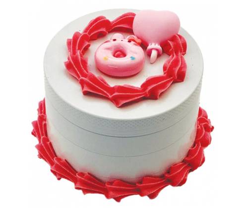 Grinder Aluminum Cake Donuts 63mm Pink - 4 parts -  Price: 19,50€