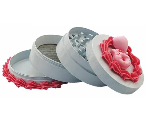 Grinder Aluminum Cake Donuts 63mm Pink - 4 parts -  Price: 19,50€