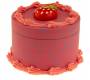 Grinder Aluminum Cake Strawberry 63mm Red - 4 parts -  Price: 19,50€
