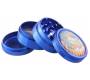 Grinder 50mm Aluminum Cannifornia Blue Design - 4 Parts -  Price: 17,50€