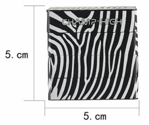 Champ Grinder Τρίφτης Zebra Square - 4 Parts - Τιμή: 22,90€