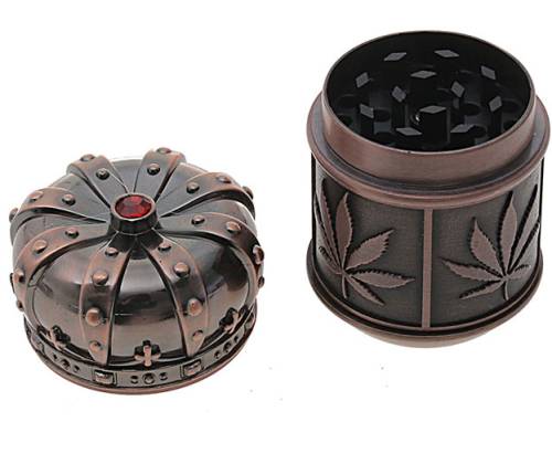 Amsterdam Grinder "Crown" 34mm - 4 parts - Price: 12,50€