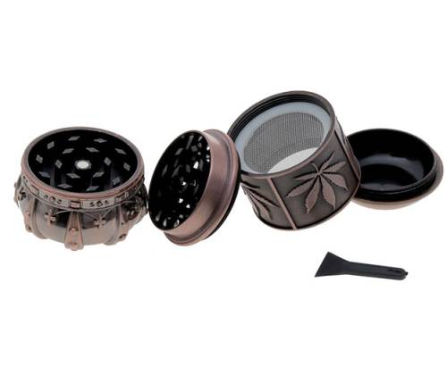 Amsterdam Grinder "Crown" 34mm - 4 parts - Price: 12,50€