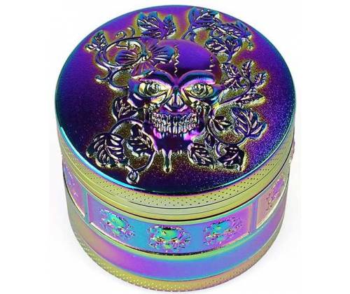 Grinder Τρίφτης Floral Skull 50mm - 4 Parts - Τιμή: 13,50€
