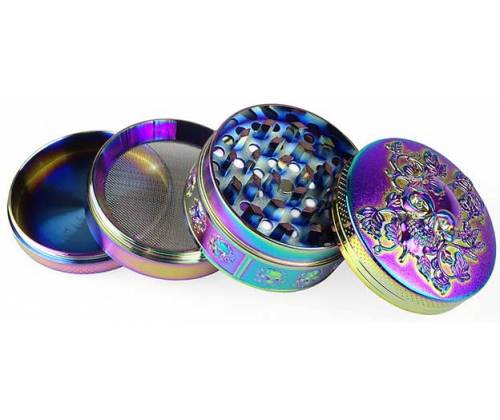 Grinder Τρίφτης Floral Skull 50mm - 4 Parts - Τιμή: 13,50€