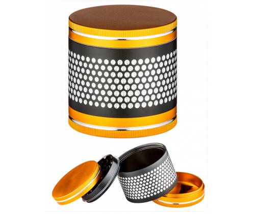 Grinder 60mm Gold-Black Bees - 4 Parts -  Price: 18,90€