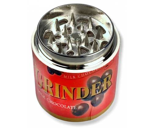 Grinder Τρίφτης Πλαστικός Chewing Gum 45mm - Κόκκινο 3 Parts - Τιμή: 6,20€