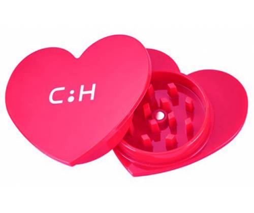 Champ Grinder Τρίφτης Πλαστικός Σχέδιο Καρδιά - 2 Parts Ροζ - Τιμή: 4,80€