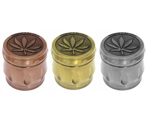 Grinder 43mm Leaf - 4 Parts -  Price: 9,90€