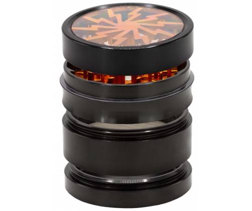 Amsterdam Grinder Lightning Window 63mm - 4 parts (aluminum) JK07MIX -  Price: 19,90€