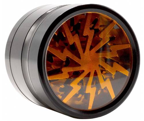 Amsterdam Grinder Lightning Window 63mm - 4 parts (aluminum) JK07MIX -  Price: 19,90€