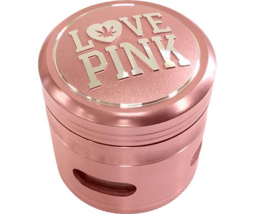 Grinder Τρίφτης 63mm Αλουμίνιο Σχέδιο Love Pink - 4 Parts - Τιμή: 17,50€