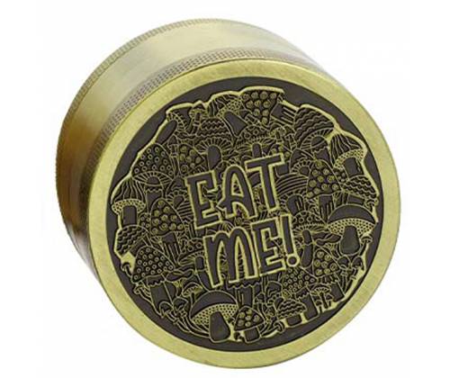 Amsterdam Grinder Shroom 63mm Gold - 4 parts (aluminum) -  Price: 14,50€