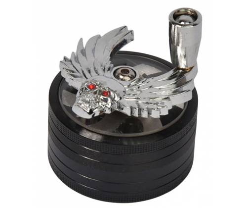 Grinder Metal Grinder 50mm with Cleaning Button - Eagle Skull 2 Parts -  Price: 9,90€