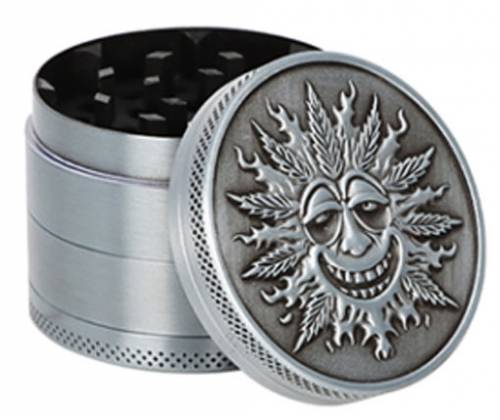 Grinder Metal Grater Mr Joint 50mm «Sun»- 4 parts -  Price: 13,50€