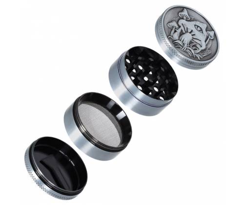 Grinder Τρίφτης Mushroom 60mm Silver - 4 parts - Τιμή: 11,50€