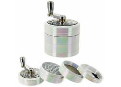 Μύλος Grinder Τρίφτης Αλουμινίου Λευκό Pearl 52mm - 4 Parts