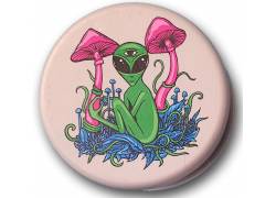 Grinder Τρίφτης Πλαστικός Alien Mushrooms 60mm & Tips - 3 Parts