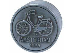 Grinder Amsterdam Τρίφτης Bicycle Ασημί 40mm - 3 Parts