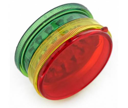 Rasta Grinder Τρίφτης Πλαστικός 60mm - 3 Parts - Τιμή: 2,40€