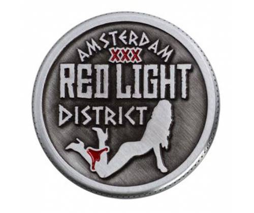 Grinder 50mm Amsterdam Red Light Silver - 4 Parts -  Price: 11,90€