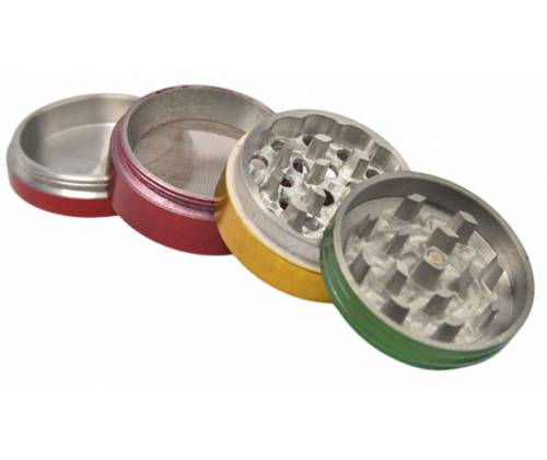 Grinder Metal Reggae Rasta 50mm - 4 Parts -  Price: 7,30€