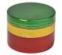Grinder Metal Reggae Rasta 58mm - 4 Parts -  Price: 7,90€