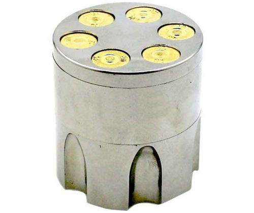 Magnetic Grinder Revolver Barrel 40mm Silver - 3 Parts -  Price: 7,90€