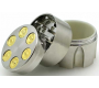 Magnetic Grinder Revolver Barrel 40mm Silver - 3 Parts -  Price: 7,90€