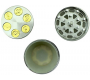 Magnetic Grinder Revolver Barrel 40mm Silver - 3 Parts -  Price: 7,90€